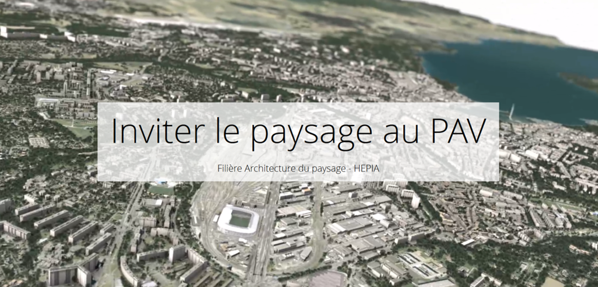 couverture inviter paysage au PAV
