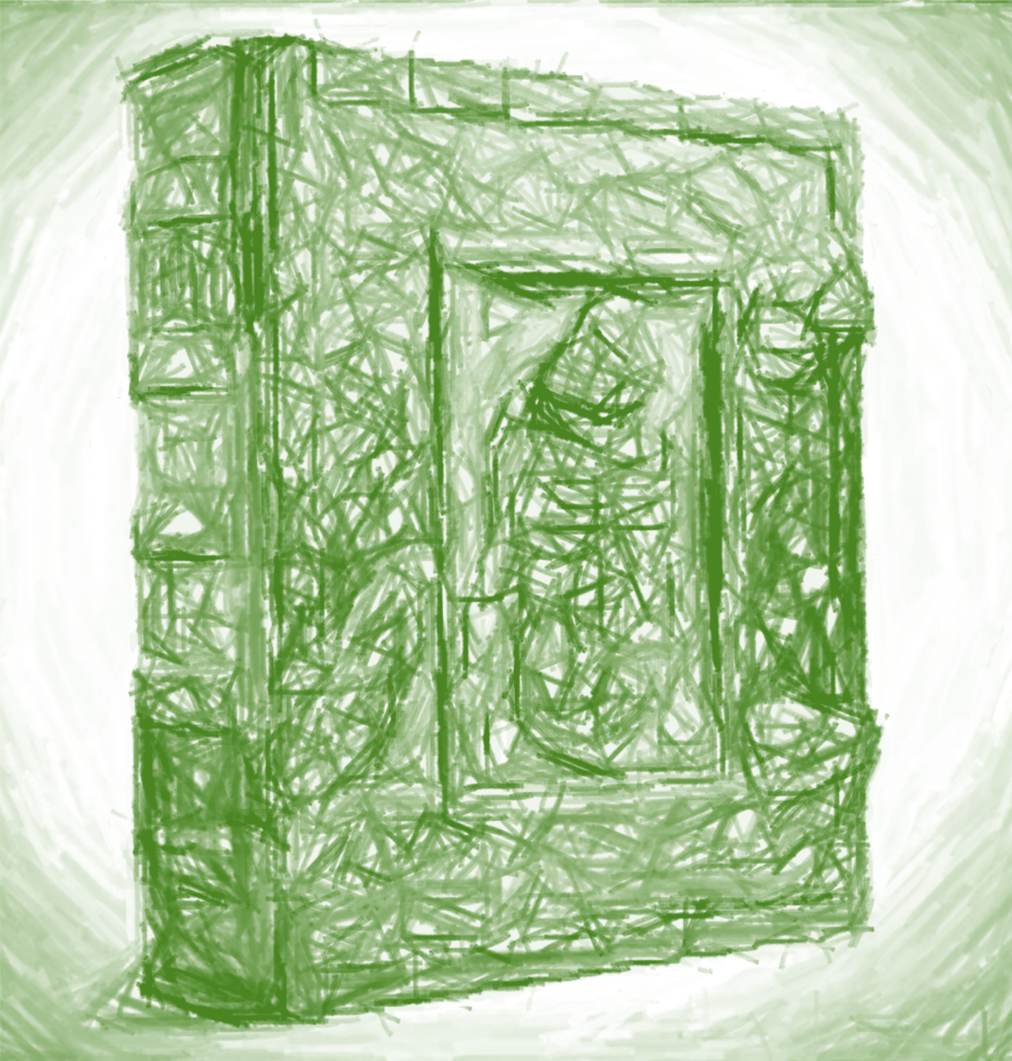 manuscrit au crayon vert