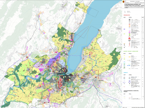 carte du schéma directeur cantonal 